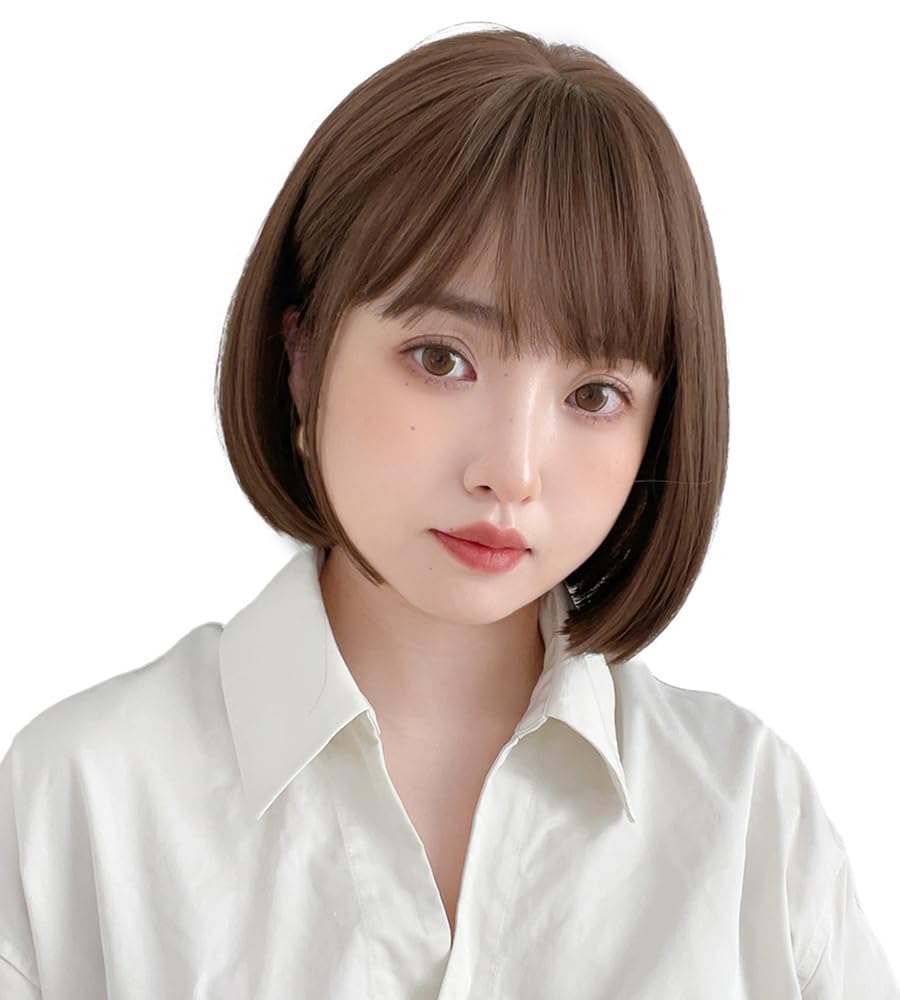 Amazon.co.jp: [ブライトララ] ウィッグ ボブ ショート フル